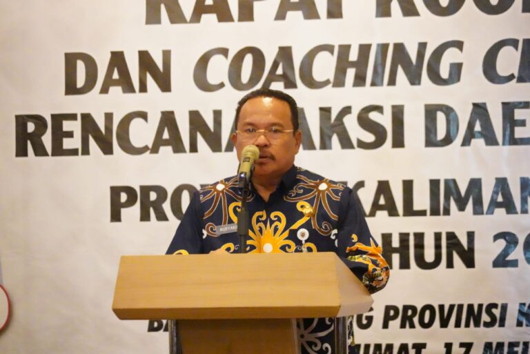 Sekda Kalteng Nuryakin Buka Rakor dan Coaching Clinic Matrix RAD TPB / SDGs Tahun 2024