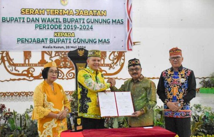 Sertijab Bupati dan Wakil Bupati kepada Pj Bupati Gunung Mas