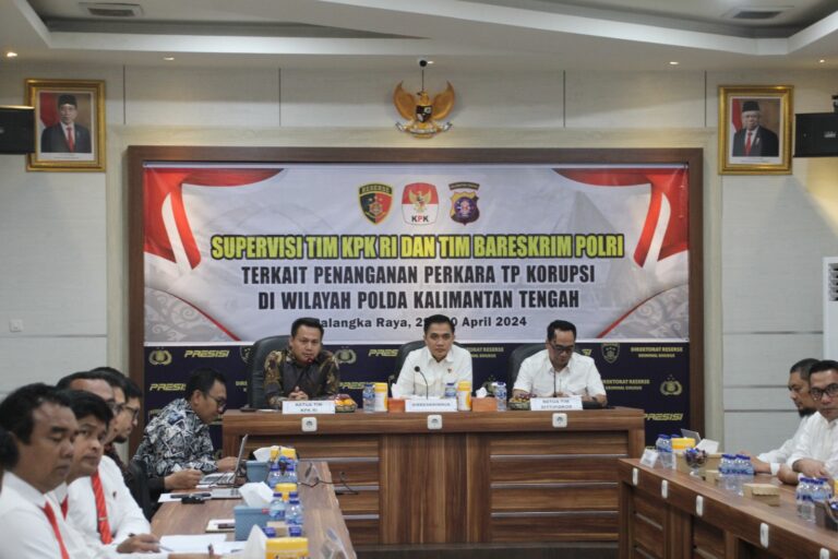 Rapat Dengar Pendapat Dengan KPK RI, Dirreskrimsus Polda Kalteng Berharap Optimalisasi Pemberantasan Korupsi di Bumi Tambun Bungai