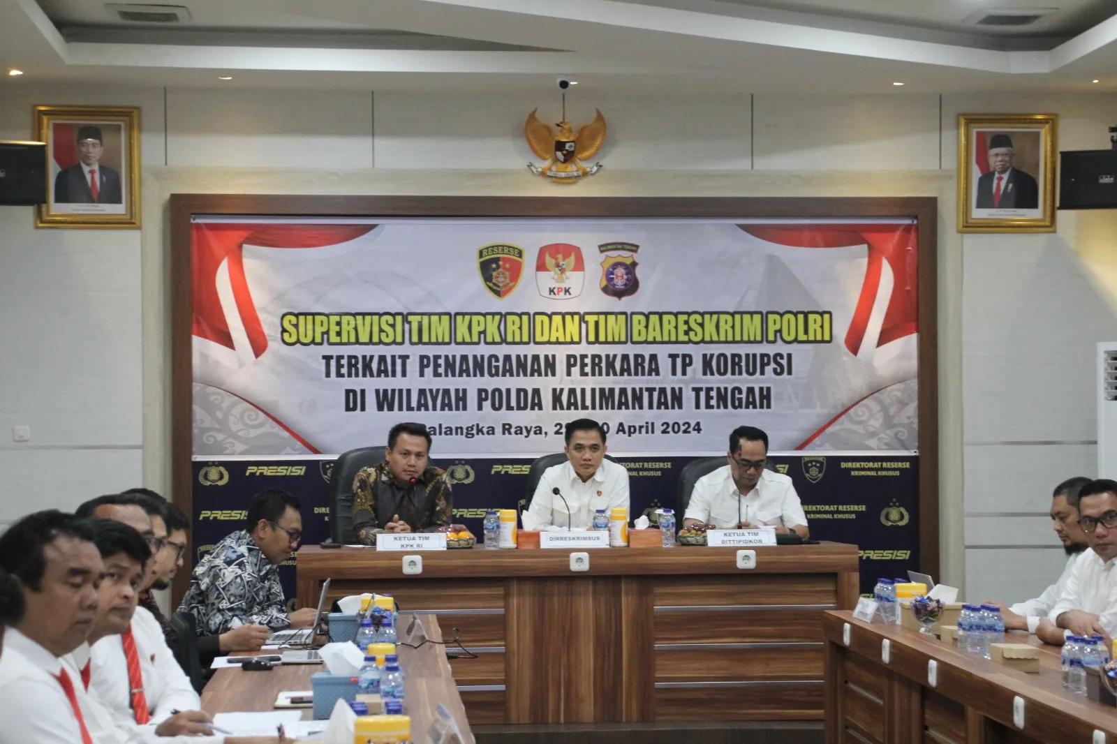 Rapat Dengar Pendapat Dengan KPK RI,  Dirreskrimsus Polda Kalteng Berharap Optimalisasi Pemberantasan Korupsi di Bumi Tambun Bungai