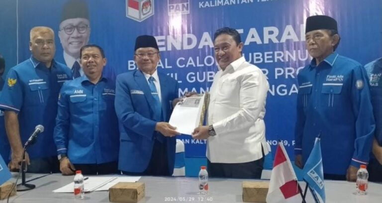 Wagub Edy Daftarkan Diri Sebagai Bacalon Kepala Daerah ke DPW PAN Kalteng