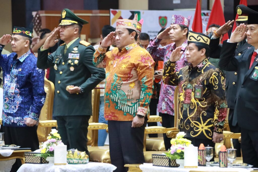 Wagub Kalteng Ikuti Upacara Peringatan Hari Lahir Pancasila Tahun 2024 Secara Virtual