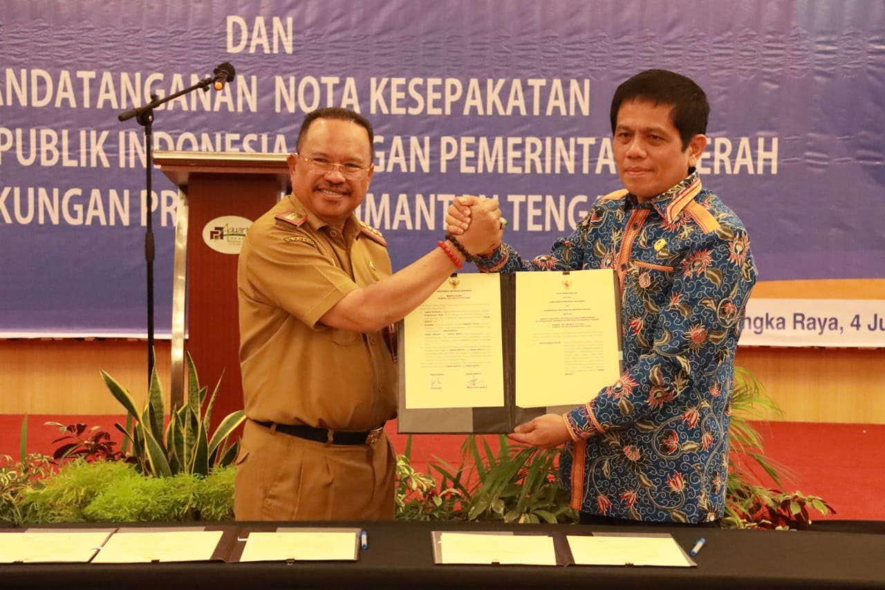 Pemprov Kalteng Tandatangani Nota Kesepakatan Bersama Ombudsman RI