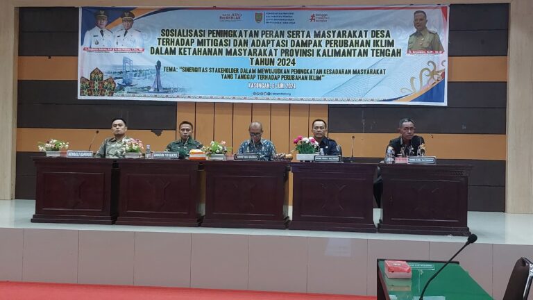 Pemprov Kalteng Gelar Sosialisasi Mitigasi dan Adaptasi Dampak Perubahan Iklim