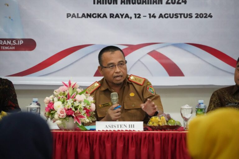 Asisten Adum Sri Suwanto Buka Bimtek Penyusunan Peta Proses Bisnis di Lingkungan Pemprov Kalteng