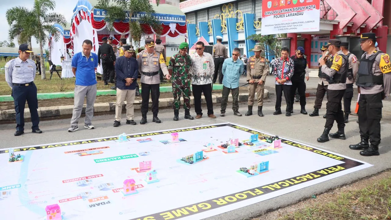 Jelang Pilkada 2024, Polres Lamandau Gelar SISPAMKOTA