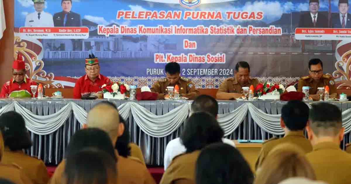 Pelepasan Purna Tugas Kadiskominfo SP dan Plt Kadinsos Mura