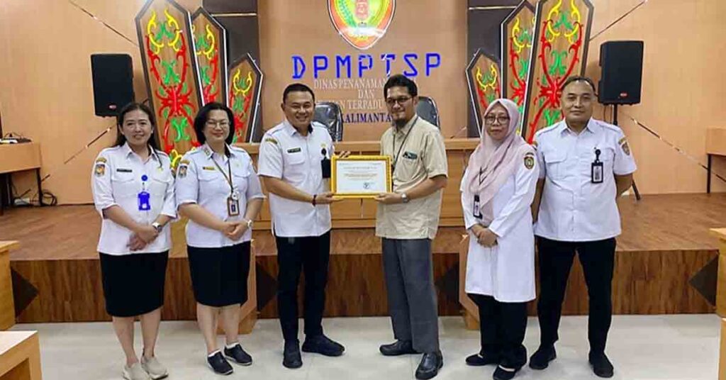 Responsif Dukung Penyusunan PDRB Triwulanan, DPMPTSP Kalteng Terima Penghargaan dari BPS