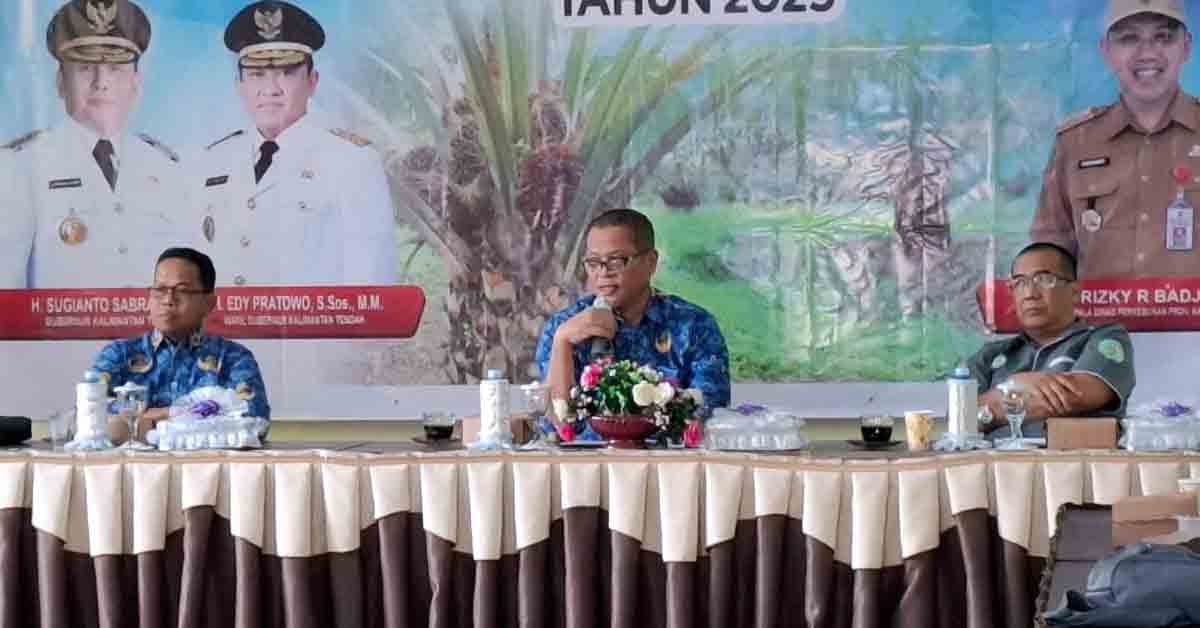 Disbun Kalteng Laksanakan Rapat Penetapan Harga Pembelian TBS