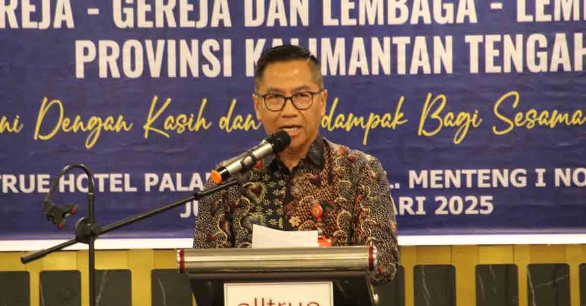 Leonard S Ampung Buka Muswil PGLII Prov Kalteng