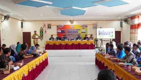 Pj Bupati Mura Sampaikan Rencana Pembangunan Jembatan Penyeberangan Sungai Barito pada Musrenbang Tingkat Kecamatan