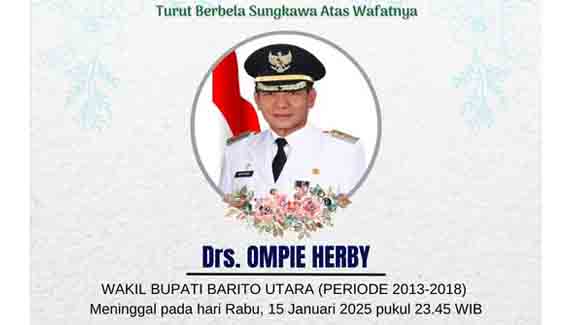 Ketua DPRD Barut Sampaikan Belasungkawa atas Meninggalnya Drs Ompie Herby