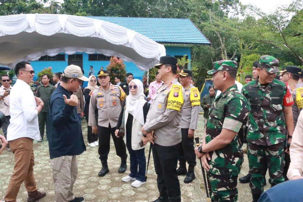 Kapolda Kalteng bersama Danrem 102/Pjg dan Kabinda Tinjau Pengamanan PSU Pilkada Barito Utara