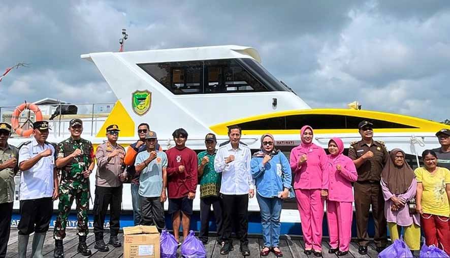 PJ Bupati Barut Kembali Tinjau Beberapa Wilayah Terdampak Banjir