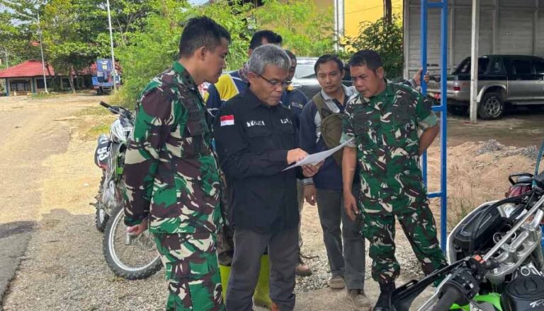 Dandim 1013 Mtw dan Kadis PUPR Barut Tinjau Ruas Jalan Penghubung Dua Kabupaten
