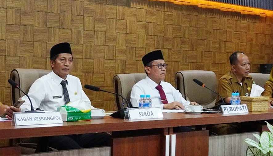 Pemkab Barut Ikuti Rakor Persiapan Pendanaan PSU Pilkada 2024 Secara Virtual