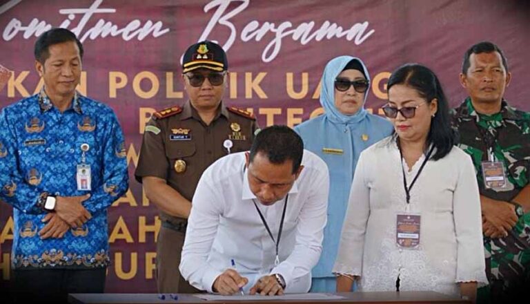 Ketua DPRD Barut Hadiri Deklarasi dan Komitmen Tolak Politik Uang pada PSU Pemilihan Bupati dan Wakil Bupati