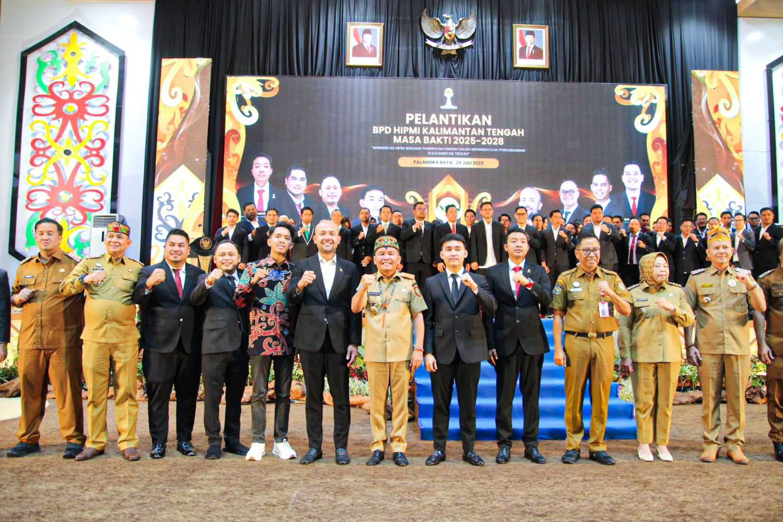 Gubernur Agustiar Sabran Hadiri Pelantikan Pengurus BPD HIPMI Kalteng Masa Bakti 2025–2028