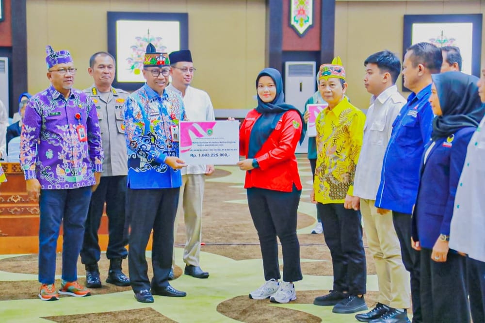 9 Parpol Terima Bantuan Keuangan dari Pemprov Kalteng