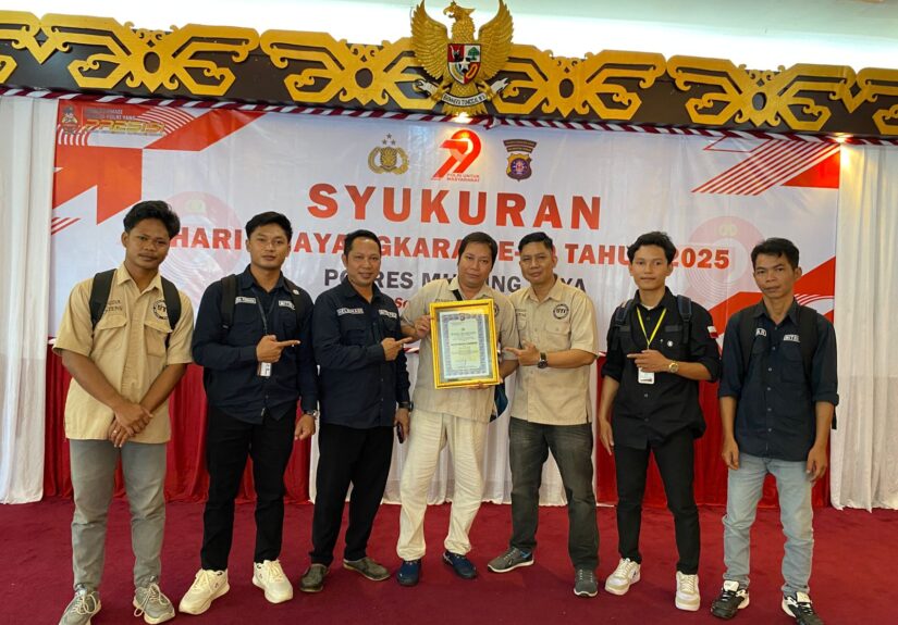 IJTI Murung Raya Terima Penghargaan Kapolres, Wujud Sinergi Media dan Polri di Hari Bhayangkara ke-79