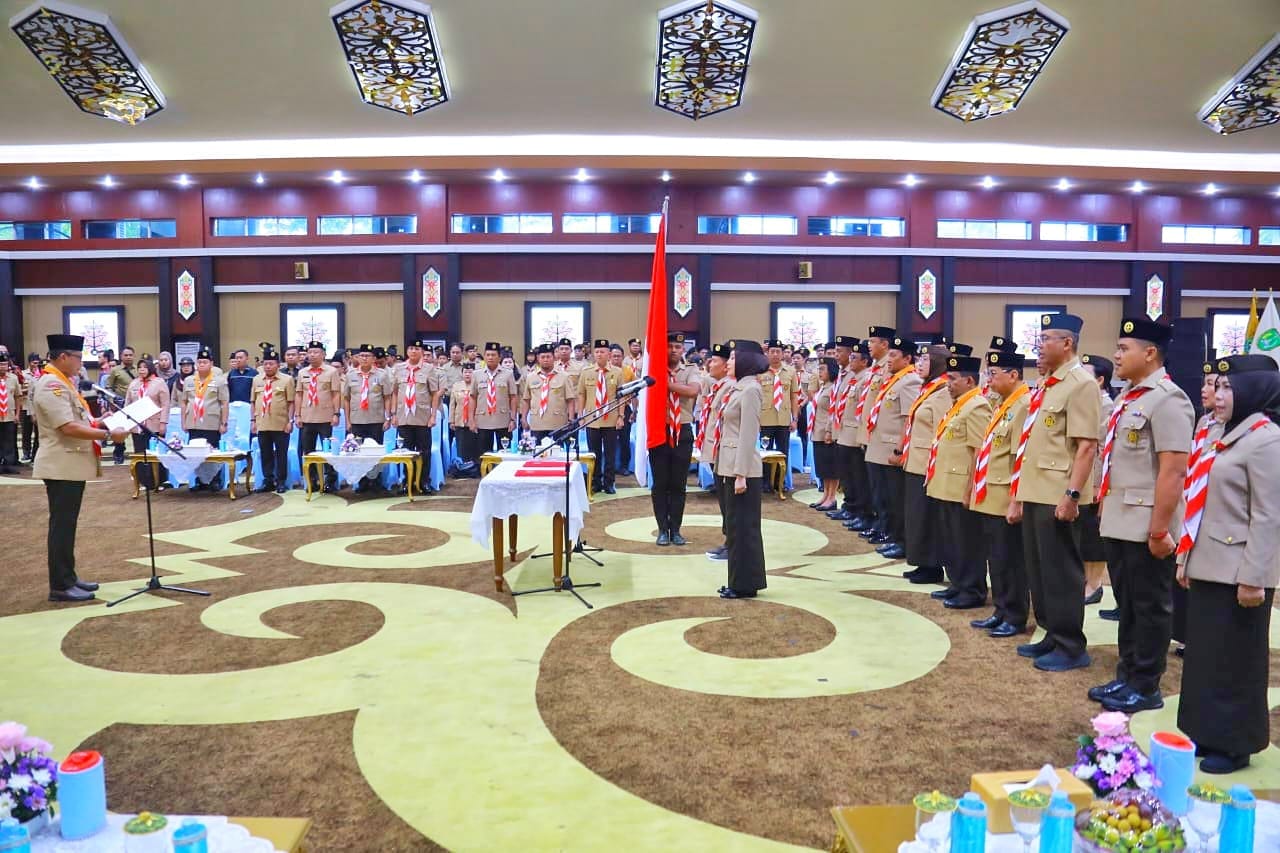 Ketua Kwarnas Lantik Pengurus Mabida dan Kwarda Gerakan Pramuka Kalteng