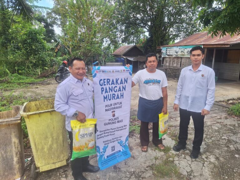 Inovasi Satreskrim Polres Gumas, Tawarkan Beras Murah di Grup WA dan Antar Langsung ke Rumah Warga