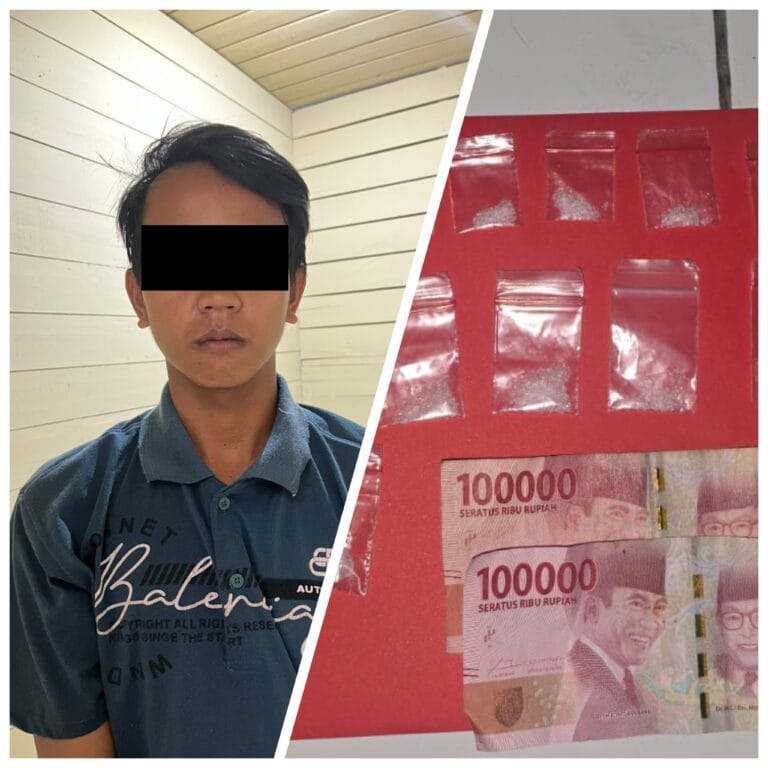 Sembunyikan Belasan Paket Sabu di Bawah Pohon, Pemuda Diciduk Polsek Rungan