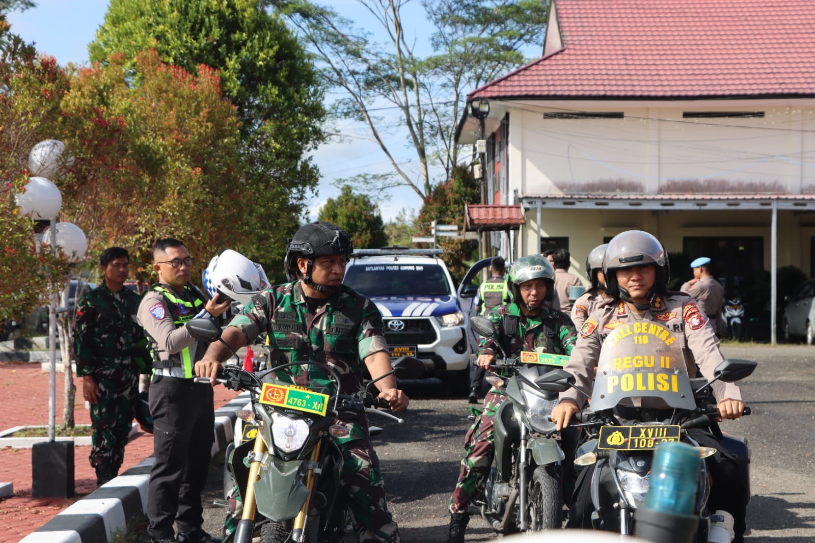 Polres dan Kodim Gunung Mas Patroli Skala Besar Jaga Kondusifitas Wilayah