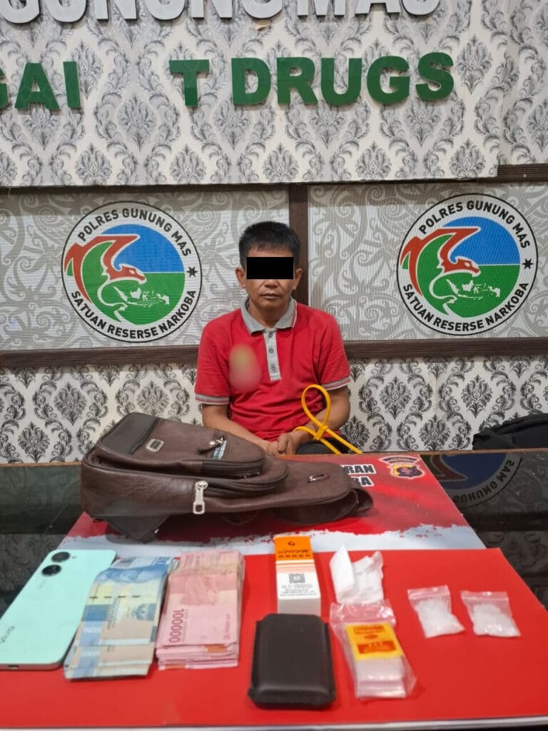 Polres Gumas Berhasil Bekuk Pengedar dan Amankan 10,42 Gram Sabu