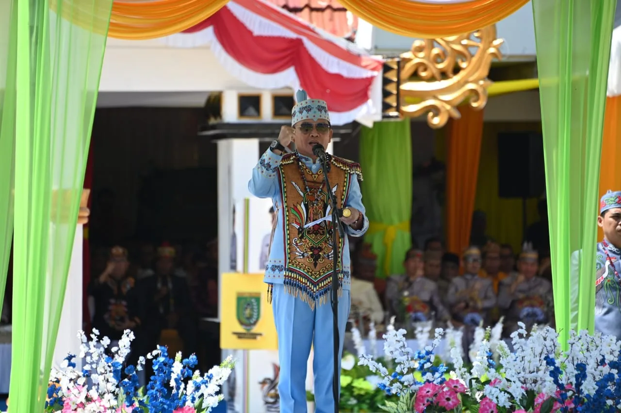 Gubernur Kalteng Inspektur Upacara Peringatan Hari Jadi Ke-66 Barito Selatan