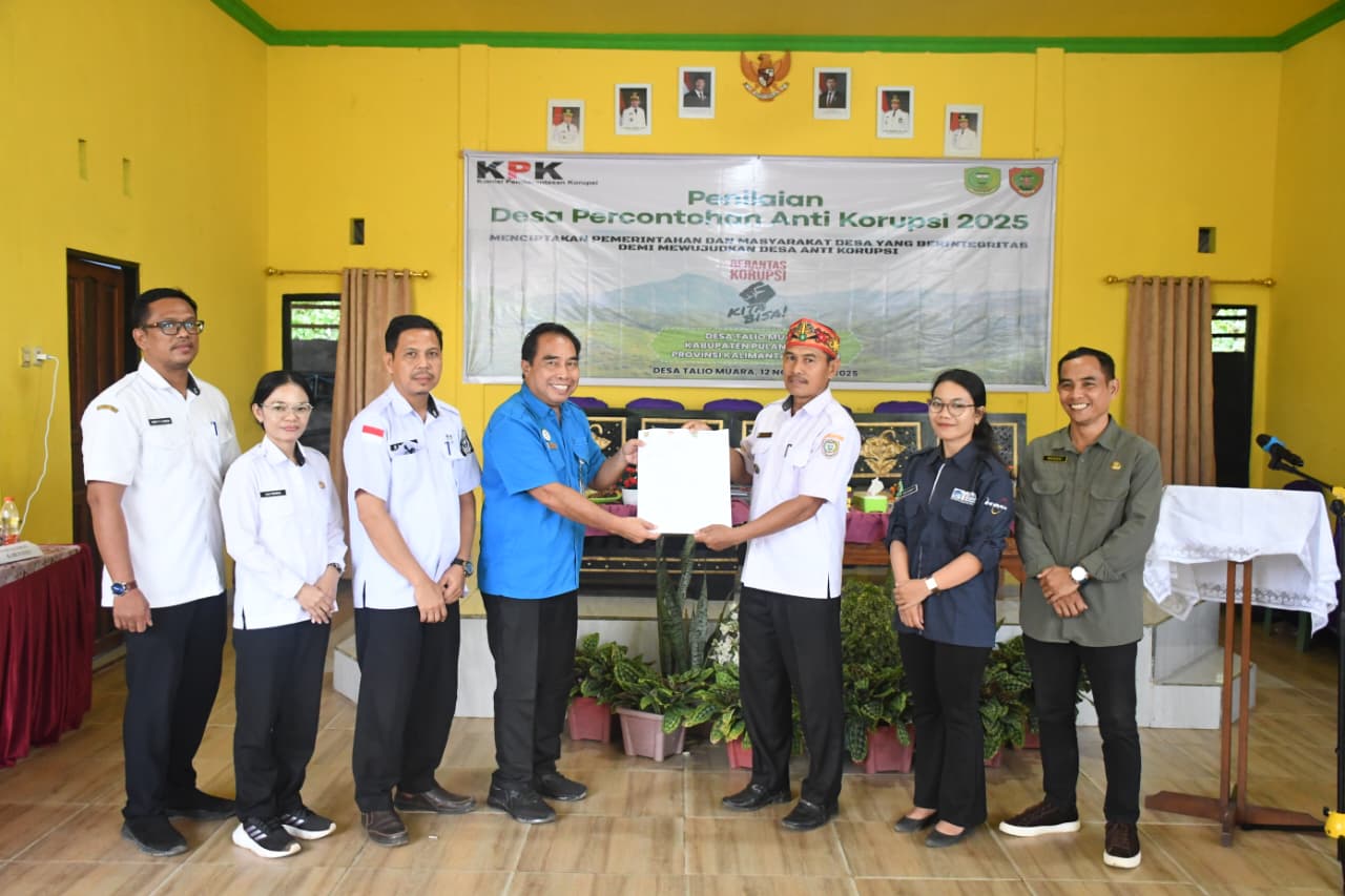 Desa Talio Muara Raih Kategori “Istimewa” Penilaian Calon Percontohan Desa Antikorupsi 2025