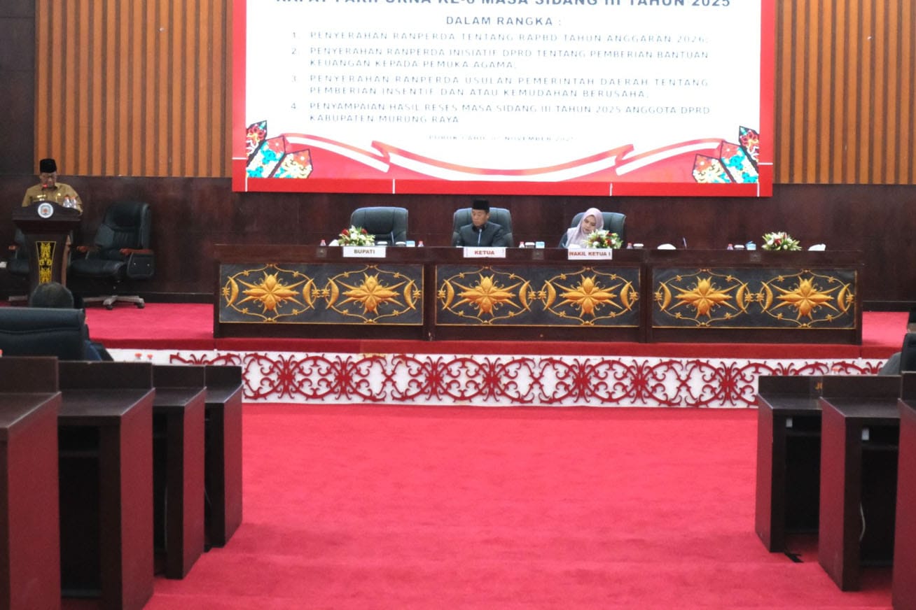 Hadiri Rapur, Bupati Mura : Raperda APBD untuk Pembangunan dan Peningkatan Kesejahteraan Masyarakat