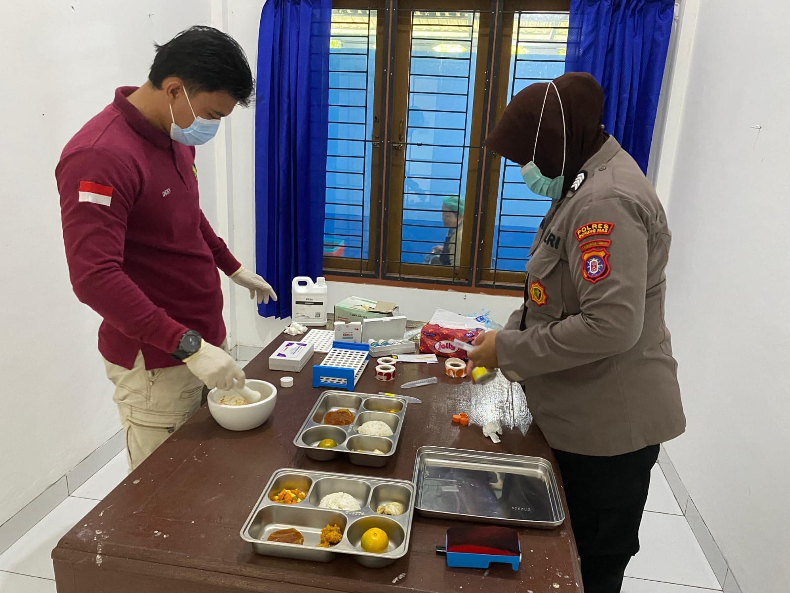 Sidokkes Polres Gunung Mas Cek Menu Harian MBG