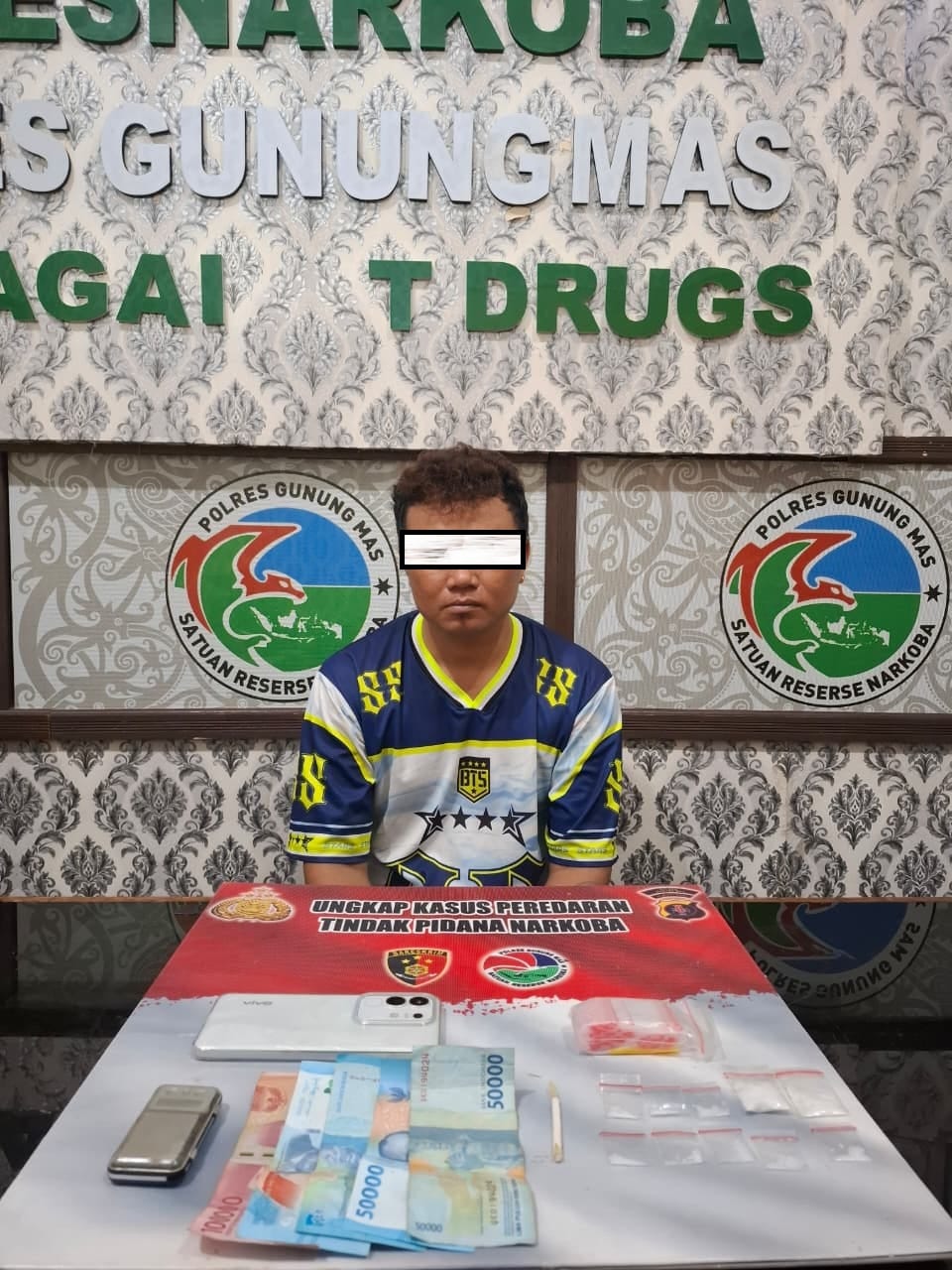 Satresnakoba Polres Gumas Sita 10 Paket Sabu Siap Edar