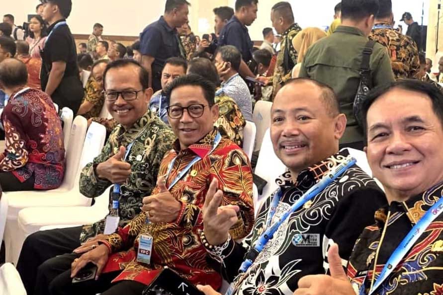Komitmen Dukung Program Nasional, Bupati Murung Raya Hadiri Rakornas TPAKD di Jakarta