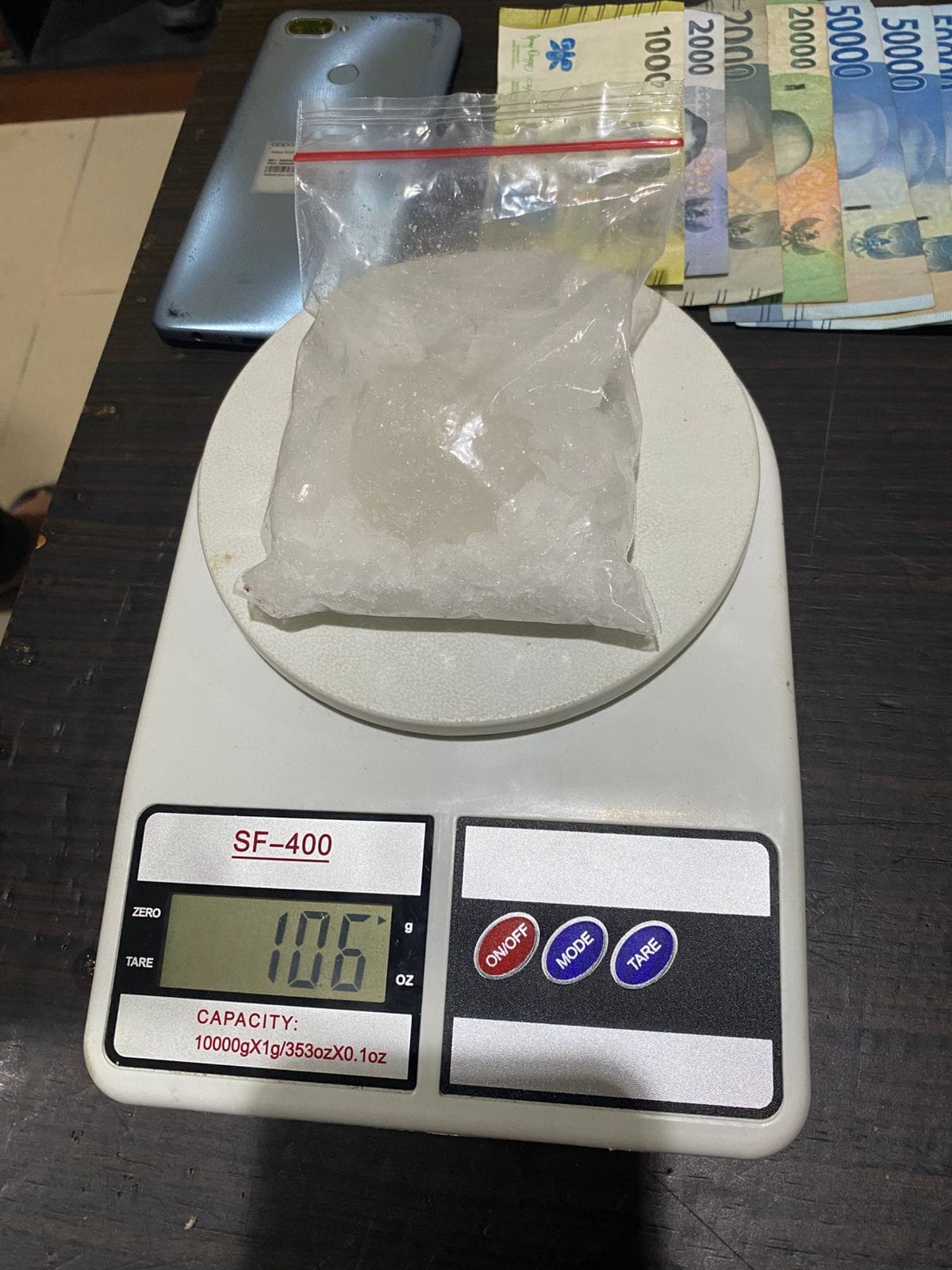 Polisi Tangkap Pria di Palangka Raya, Ditresnarkoba Polda Kalteng Amankan 106 Gram Sabu