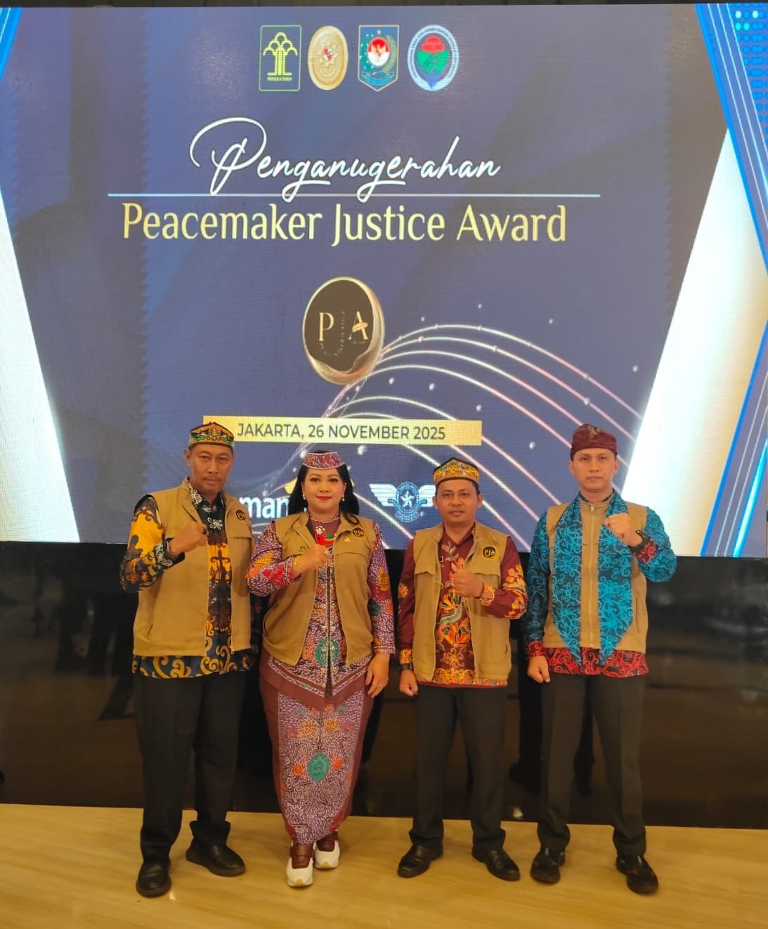 Lurah Bukit Tunggal Sabet Peacemaker Justice Award 2025, Bukti Komitmen Bangun Harmoni Sosial