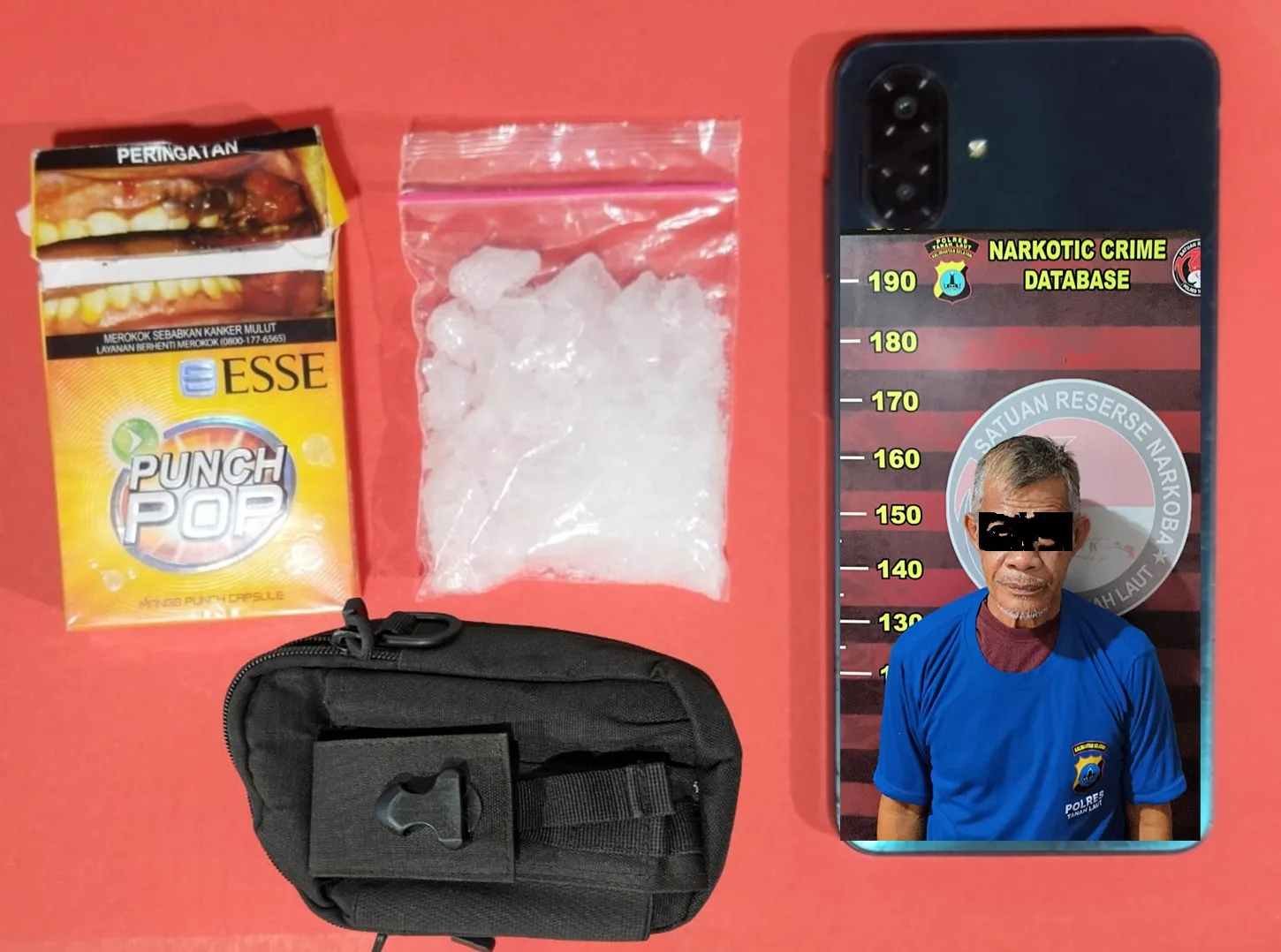 Kedapatan Simpan 24,45 Gram Sabu, Amang Usup Ditangkap Polisi di Pelaihari