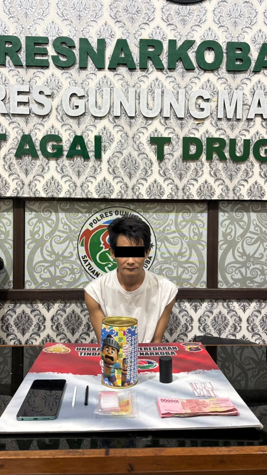 Satresnarkoba dan Polsek Manuhing Ringkus Pengedar Sabu di Desa Taringen