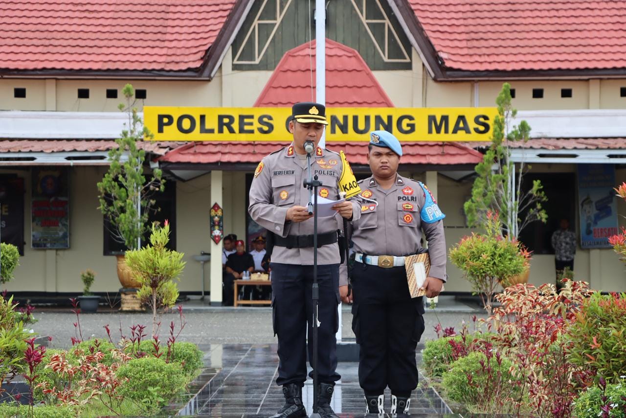 Polres Gumas Gelar Operasi Lilin Telabang 2025 dalam Pengamanan Nataru