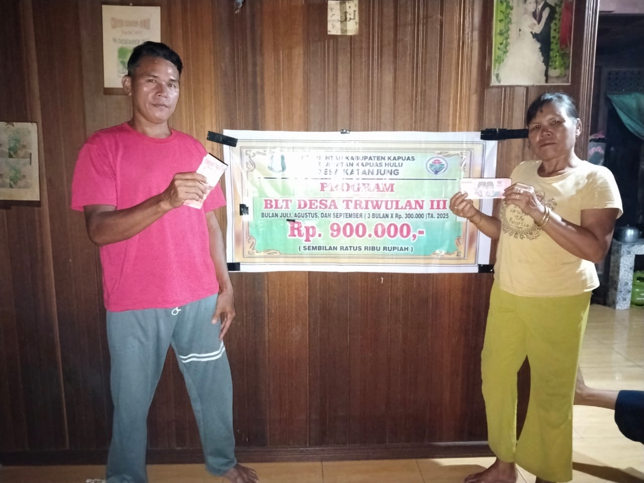 35 KK di Desa Katanjung Terima BLT-DD Tahap II, Kades Ingatkan Penggunaan Dana Secara Bijak