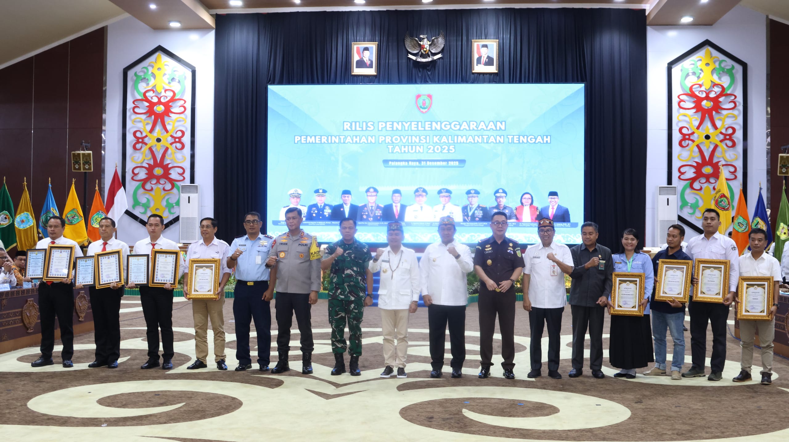Pengungkapan Kasus Besar Warnai Rilis Akhir Tahun Polda Kalteng