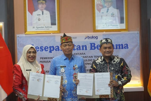 Pemprov Kalteng Tandatangani Kesepakatan Bersama Perum BULOG Terkait Pengendalian Inflasi