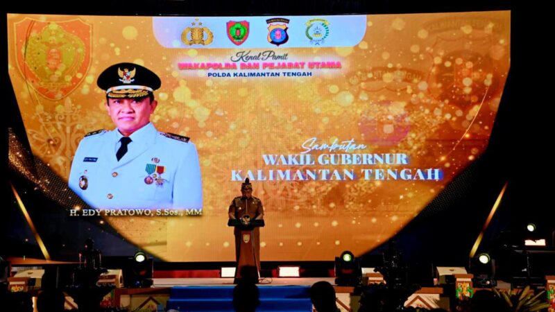 Hadiri Kenal Pamit Wakapolda, Wagub Ajak Perkuat Sinergi Dalam Memajukan Kalteng