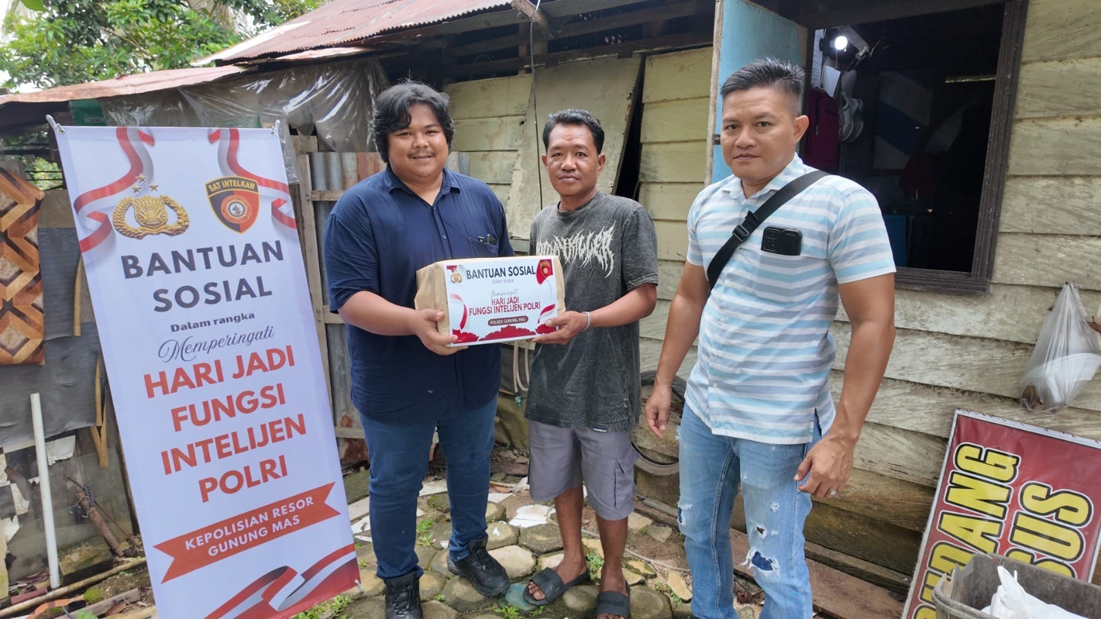 Satintelkam Polres Gunung Mas Gelar Aksi Kemanusiaan dan Bakti Sosial