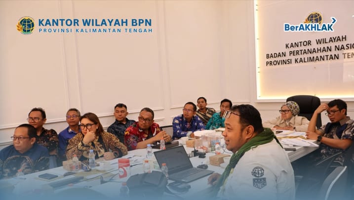 Matangkan PTSL 2026, Kanwil BPN Kalteng Koordinasi dengan 10 Kantor Pertanahan