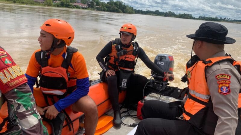 Hari Ketiga Pencarian, Korban Hanyut di Sungai Kahayan Belum Ditemukan