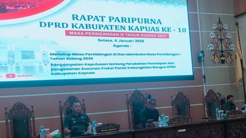 Wabup Kapuas Hadiri Paripurna DPRD, Tekankan Pentingnya Tindak Lanjut Aspirasi Warga
