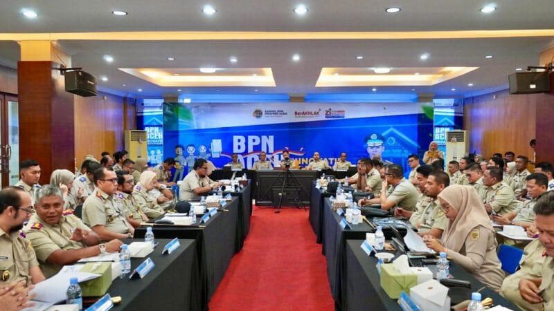 Sekjen ATR/BPN Resmikan Rakerda BPN Aceh, Tekankan Evaluasi Kinerja Berbasis Kualitas