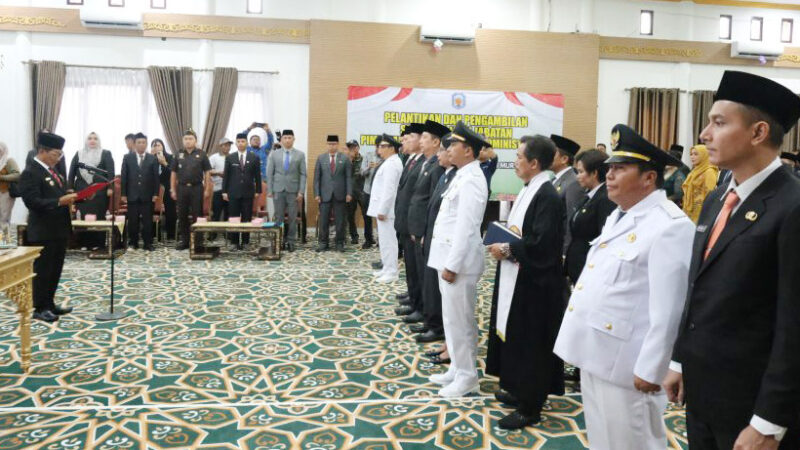 Bupati Heriyus Lantik Pejabat Lingkup Mura